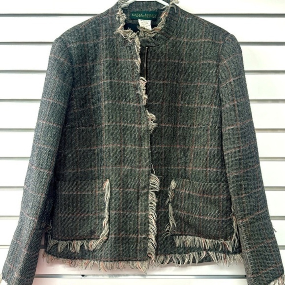Harve Benard‎ by Benard Hultzman  vintage wool zip-up blazer women’s size 16